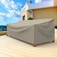 thumbnail image 3 of Budge XLarge 88"W 36"Deep Brown / Beige Patio Sofa Cover, English Garden, 3 of 12