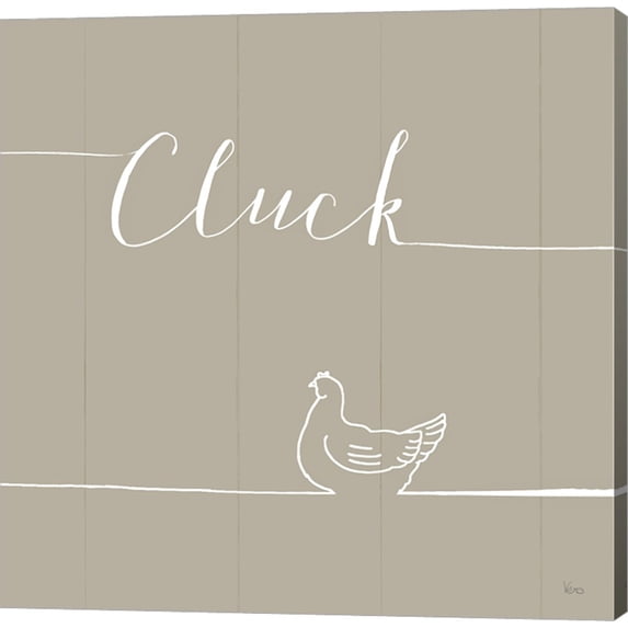 Underlined Farm VIII Greige by Veronique Charron, Canvas Wall Art
