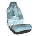 thumbnail image 1 of Wukai Gnome And Red Fox Fishing Full Set Car Seat Covers with Soft Padding Universal Auto Front Seats Protector and Cushion Mat, 1 of 5