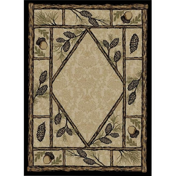 7 ft. 10 in. x 9 ft. 10 in. American Destination Brasstown Bald Area Rug, Multi Color