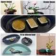 thumbnail image 4 of Juego de 3 arreglos florales de rana japonesa Ikebana Kenzan Kit 2,4 rana floral redonda Moribana+1,6 cuadrado Ikebana Kenzan+2,1 x1,4 rectángulo Pin rana, 4 of 5