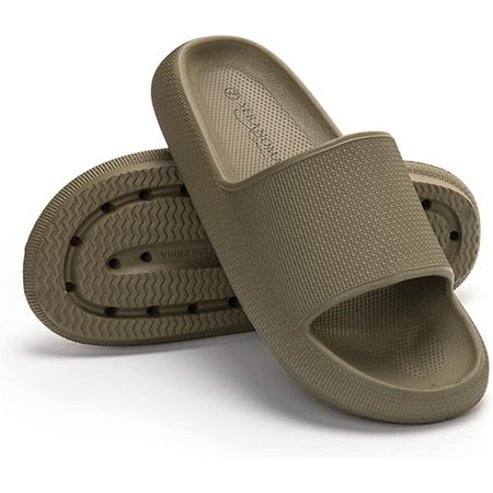 

Seranoma Lanai Cloud Slide Sandals for Women - Extra Thick Comfort Slip On - Ladies Slip-Resistant Platform Summer Flat Sandals for Beach Indoor Outdoor