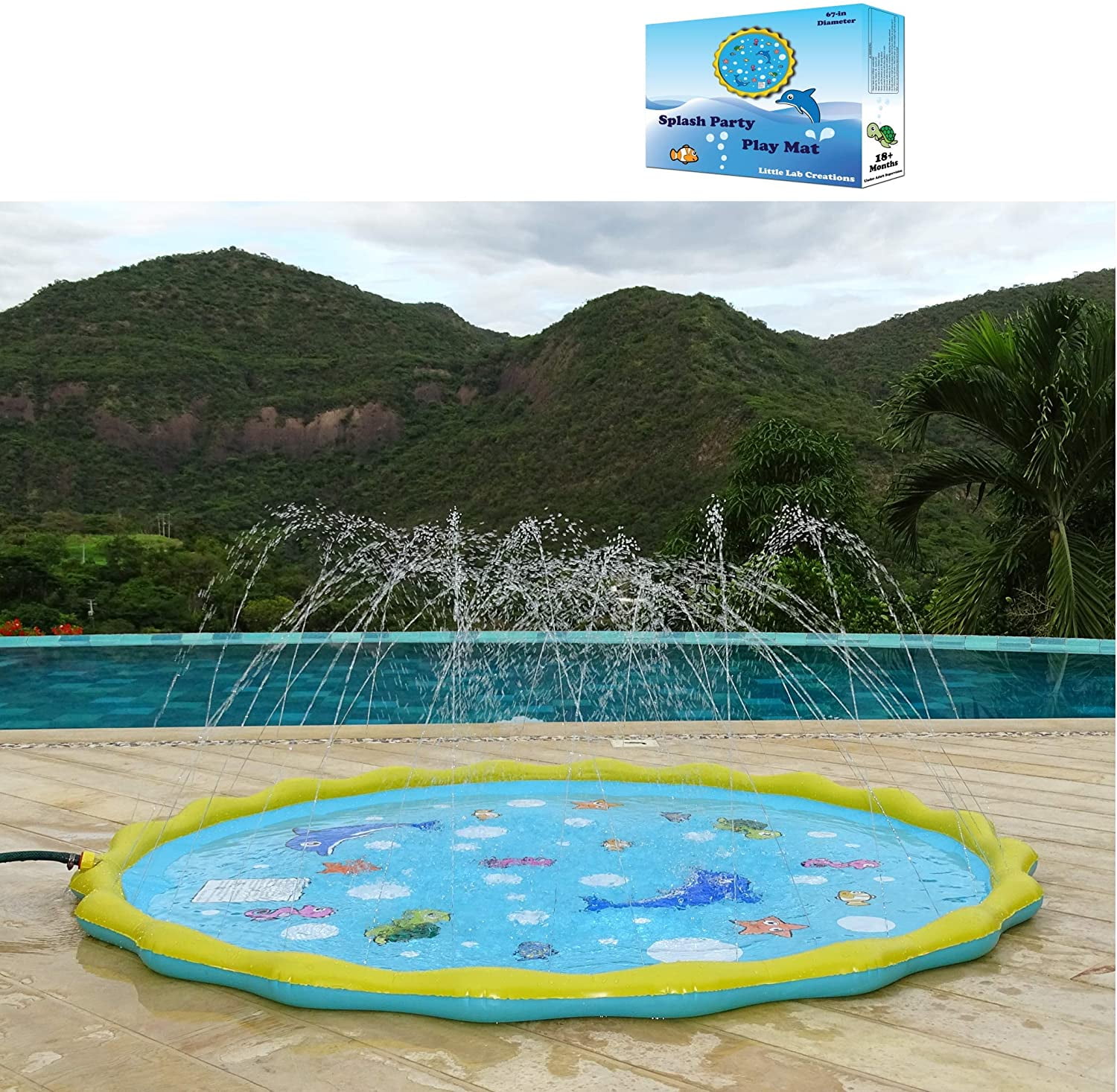kiddie pool splash pad