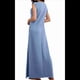 thumbnail image 3 of Vestido Maxi de Verano 2025 para Mujer, Informal, Holgado, con Abertura, Sin Arrugas, , con Cuello Redondo y Bolsillos, Azul Vaquero XXL, 3 of 9