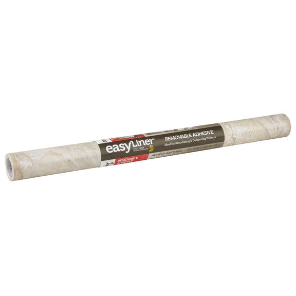 EasyLiner Brand Contact Paper Adhesive Shelf Liner, Beige Marble 20 in. x 15 ft., Beige Marble