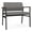 Castillo Metal, variant on Avon Reception Waiting Bariatric Chair UPH Seat Back / Black Steel / Brown
