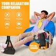 thumbnail image 3 of 2 Pack Airplane Foot Hammock Travel Footrest - Long Flight Must Haves - Foot Rest for Air Travel,Essentials for Travel & Home (Blue), 3 of 8