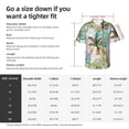 thumbnail image 5 of Kll Men'S Hawaiian Shirt Short Sleeve Button Down Beach Shirts-Watercolor Palm Tree, 5 of 7