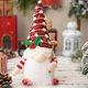 thumbnail image 3 of 1pc Christmas Gnome, LED Light Handmade Swedish Tomte Gnomes Scandinavian Santa Elf Table Ornaments Holiday Christmas Decoration, 3 of 4