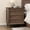 Walnut Brown, variant on Farmhouse Nightstands with 4 Drawer,Wood Storage End Table with Hidden Pull-Out Shelf, Large Side Table with 4 Solid Wood Feet and Metal Handle,Easy Assembly,Natural
