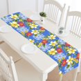 thumbnail image 2 of MKHERT Hibiscus Pattern Table Runner for Office Kitchen Dining Room Wedding Party 16x72 inch, 2 of 4