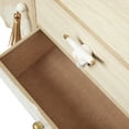 thumbnail image 4 of DecMode Floral 3 Drawers Light Brown Wooden Decorative Jewelry Box with Bull Head Knob, 4 of 8