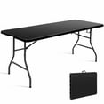 thumbnail image 1 of Goplus 6' Folding Table Portable Plastic Picnic Party Dining Camp Tables, 1 of 10