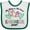 White and Green, variant on Inktastic My Mom is the Best Engineer Ever Boys or Girls Baby Bib