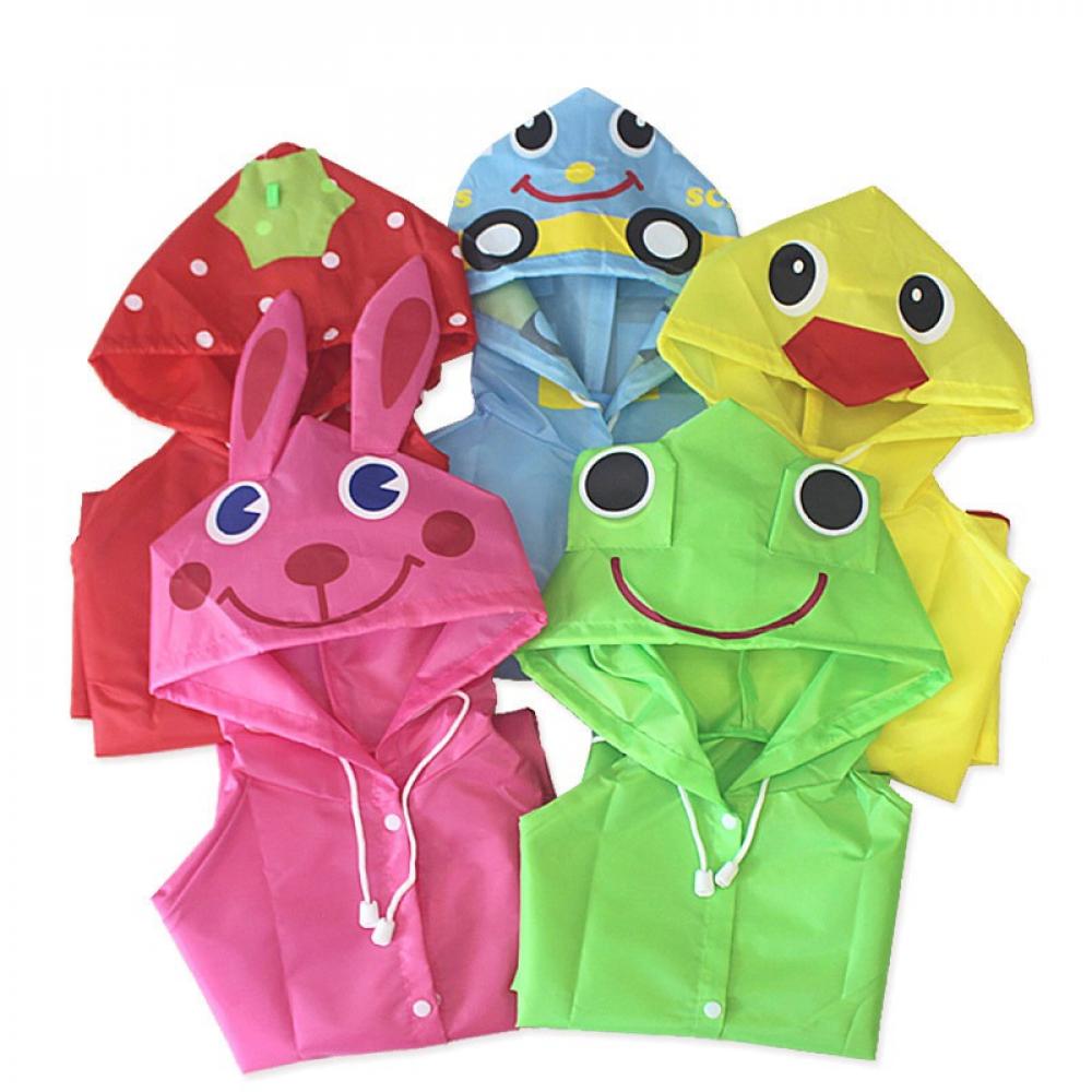 Topwoner Cartoon Rain Coat Kids Rainwear Cute Baby Funny Raincoat - image 3 of 7