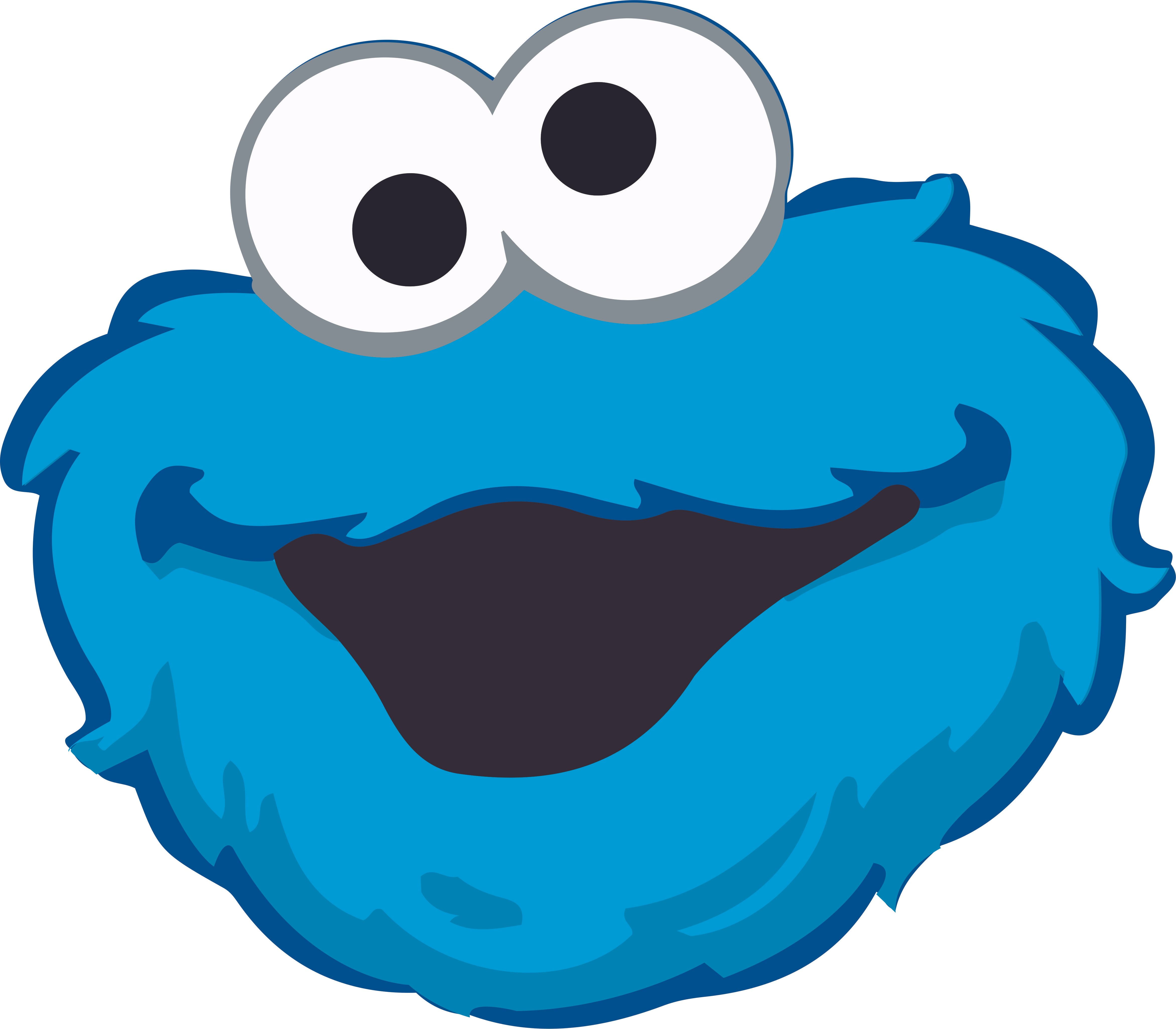 Sesame Street Cookie Monster Customized Wall Decal Custom Vinyl Wall