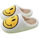 thumbnail image 2 of Pantuflas de cara sonriente retro Fuzzy Fluffy Cute House Home Shoes Memory Foam Soft Plush Warm Indoor Slides Winter Fur Zuecos para mujeres y hombres (Blanco, 37/38) Brillar necesidades diarias, 2 of 5