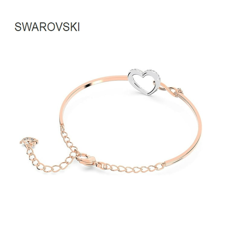 Swarovski Infinity Heart Jewelry Collection, Necklaces and Bracelets, Rose  Gold & Rhodium Tone Finish, Clear Crystals