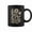 Black, variant on Boho Floral Foxglove Daisy Tulip Subtle Distressed Coffee Mugs