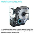 thumbnail image 3 of GREENCYCLE 20PK Compatible for DYMO D1 Label Tape 45800 S0720820 19mm 7m Black on Clear for LabelManager LabelPoint LabelWriter 3M Label Maker, 3 of 7