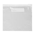 thumbnail image 2 of Bolsas de almacenamiento de alimentos | Bolsas de PE reutilizables para congelador con cierre de cremallera y etiqueta para escribir | hermético, a prueba de fugas, transparente | Grande 10.4x10.2, 2 of 6