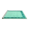thumbnail image 2 of Ahgly Company Machine Washable Indoor Round Persian Turquoise Blue Traditional Area Rugs, 7' Round, 2 of 4