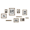 thumbnail image 2 of Kate and Laurel Bordeaux Gallery Wall Frame and Shelf Kit, Set of 10, Natural, Assorted Size Frames with Wood Finish and Three Display Shelves Included, 2 of 7