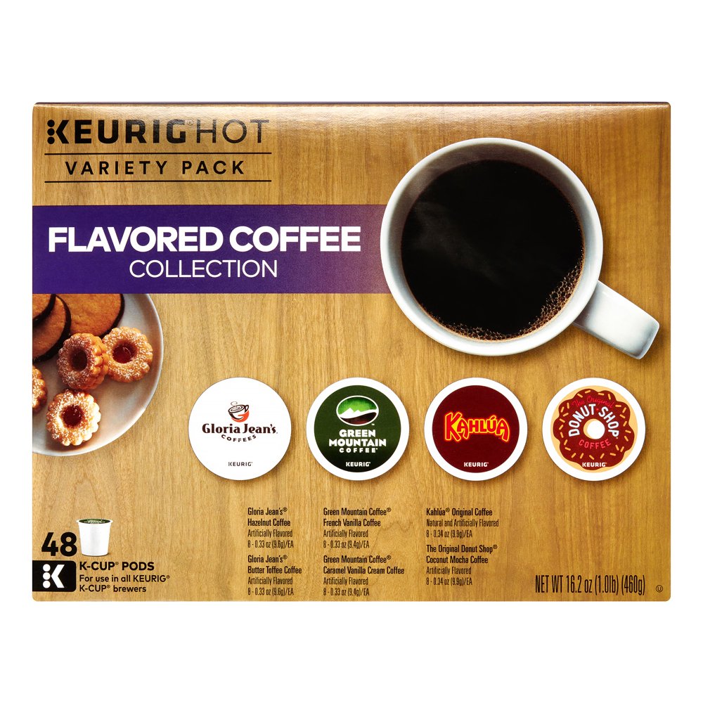 Keurig Flavored Variety Pack SingleServe KCup Pod Sampler, 48 Count