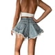 thumbnail image 4 of Jumpingount Pantalones cortos de mezclilla Jeans de verano Pantalones sueltos Mano de obra fina Ropa de mujer de cintura alta Traje de dama Ropa de moda al Prendas para la parte inferior del cuerpo S Jumpingount AP019236-01, 4 of 6