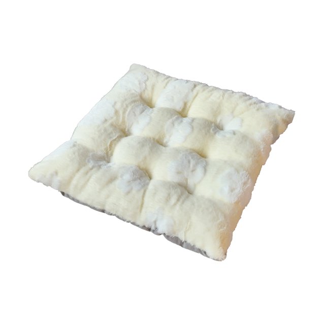 Cojines de Silla Al Aire Libre Cojines Gruesos de Peluche de Conejo de Invierno Cojines de Silla de Restaurante Suaves Cojines de Silla de Terciopelo de Algodón Cómodos Cojines de Silla de Patio