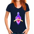 thumbnail image 3 of Painted T-Shirt Women Fashion T-Shirt Cute Stranger Thing Vintage T-Shirt Green Tops for Women Harajuku Bottle Women Clothes, 3 of 5