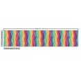 thumbnail image 2 of Rainbow Upholstery Fabric by the Yard, Colorful Swirls Vertical Waves Rhythmic Design Cheerful Funky Retro Graphic, Decorative Fabric for DIY and Home Accents, 3 Yards, Multicolor by Ambesonne, 2 of 4