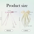 thumbnail image 5 of Tisoloow Hair Bows for Women Hair Clip Ribbon Bowknot Hair Clips for Women with Long Tails Hair Accessories Solid Claw Barrettes with Bows for Girls and Women 0 Red*2&Black*2 One Size, 5 of 8