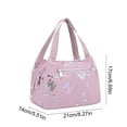 thumbnail image 3 of Bolso tote informal para mujer, ideal para el trabajo, los desplazamientos o para llevar el almuerzo | Bolso de mano ligero de tela con bolsillo frontal con cremallera, 3 of 6