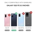 thumbnail image 2 of Funda Dexnor para Samsung Galaxy S20 FE con protector de pantalla, color negro, 2 of 8