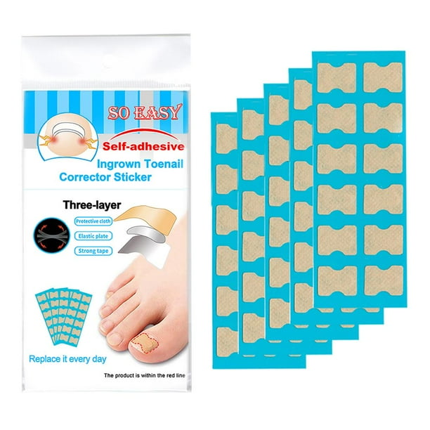 Pegatinas correctoras para uñas encarnadas, parches adhesivos para uñas y cintas para el tratamiento de uñas. 60 hojas