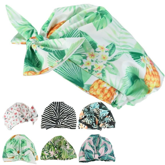 Travelwant Shower Caps for Women, Waterproof Reusable Shower Hair Caps Elastic Hem Shower Bath Caps for Long, Short and Curly Hair for Women Girls