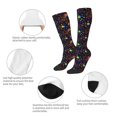 thumbnail image 3 of Sikiie Rainbow Jellyfishes Knee Socks, High Socks Long Stretchy Sock Women Knee High Stocking, Long Socks for Women, 3 of 6