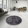 thumbnail image 4 of Ahgly Company Machine Washable Indoor Square Abstract Grey Gray Area Rugs, 8' Square, 4 of 7