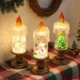 thumbnail image 2 of pitrice Christmas Lights, Globe, Flicker-Free Candle, Snowman Tree Design, for Operation, Color Waterproof, Durable Suitable And Angel Style, 2 of 4
