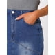 thumbnail image 5 of Falda de mezclilla con cola de pez Inspire Chic para mujer, falda midi de jean ajustada, tamaño S, azul, 5 of 6