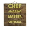 thumbnail image 1 of Chef Amazing Culinary Master - Decorative REAL WOOD Wall Art - Faux Pallet Look, 1 of 3