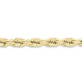 thumbnail image 1 of 10K Yellow Gold 10mm Handmade Diamond Cut Rope Chain Anklet 9 Inch, 1 of 2