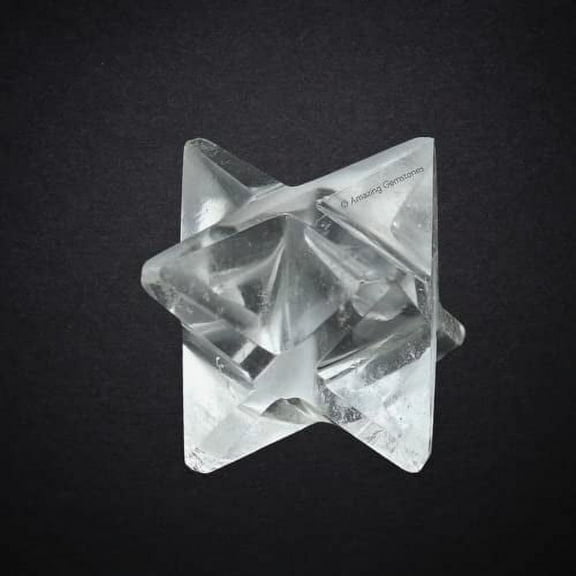 Clear Quartz Crystal Merkaba Star (1" Inches)