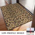 thumbnail image 3 of Brown and Black Leopard Print Door Rugs,Washable Non Slip Door Mats Indoor,Decorative Door Mats,Entry Mat Indoor for Entrance,Bedroom,Kitchen,Bathroom,20"x32", 3 of 6