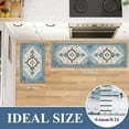 thumbnail image 3 of Kitchen Rug, Yamaziot Kitchen Rugs and Mats Set, Non Slip Washable Comfort Floor Standing Mat, Runner Rug for Hallway, Blue Carpet, 20"x31"+20"x59", 3 of 9