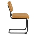 thumbnail image 2 of Modway Parity 19.5" Upholstered Faux Leather Dining Side Chair in Tan (Set of 2), 2 of 3