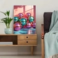 thumbnail image 5 of UXIEQU 12x16 Inch Emerald Green Disco Balls Canvas Wall Art Maximalist Home Decor, 5 of 8
