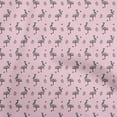 thumbnail image 1 of oneOone Viscose Jersey Light Pink Fabric Animal Dress Material Fabric Print Fabric By The Yard 60 Inch Wide, 1 of 5
