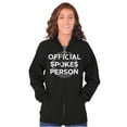 thumbnail image 3 of Official Spokes Person Biker Humor Zip Up Hoodie Men's Women's Brisco Brands S, 3 of 6